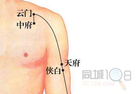 中府:中府这个穴道位于肩部